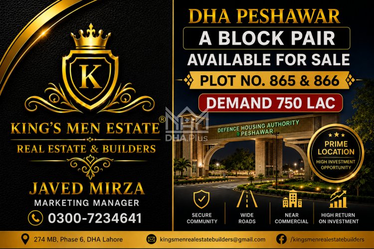 1 Kanal Plot for sale in DHA Peshawar, Peshawar - (ID-27726)