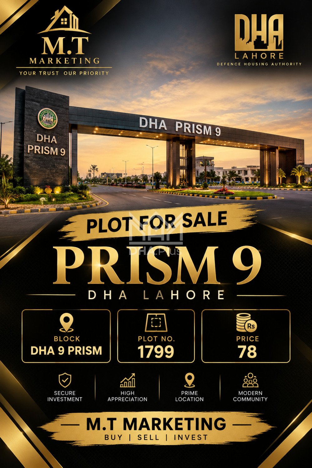 5 Marla Plot for sale in Sector J, DHA Phase 9 Prism, Lahore - (ID-28580)
