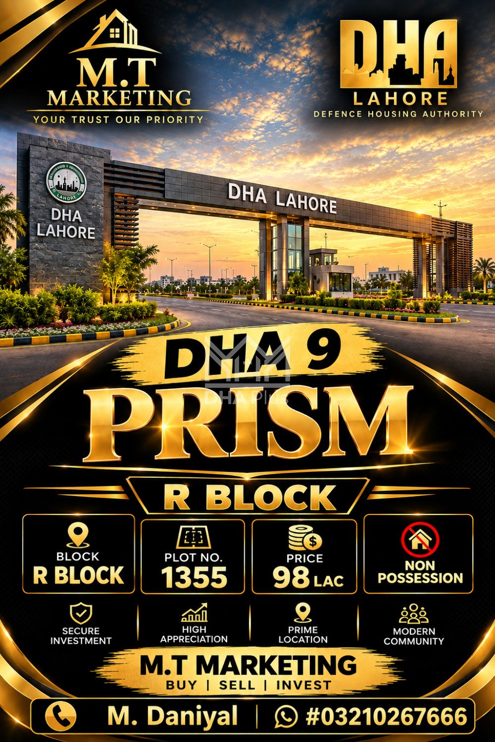 5 Marla Plot for sale in Sector R, DHA Phase 9 Prism, Lahore - (ID-29564)
