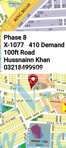 1 Kanal Plot for sale in Sector X, DHA Phase 8, Lahore - (ID-29640)