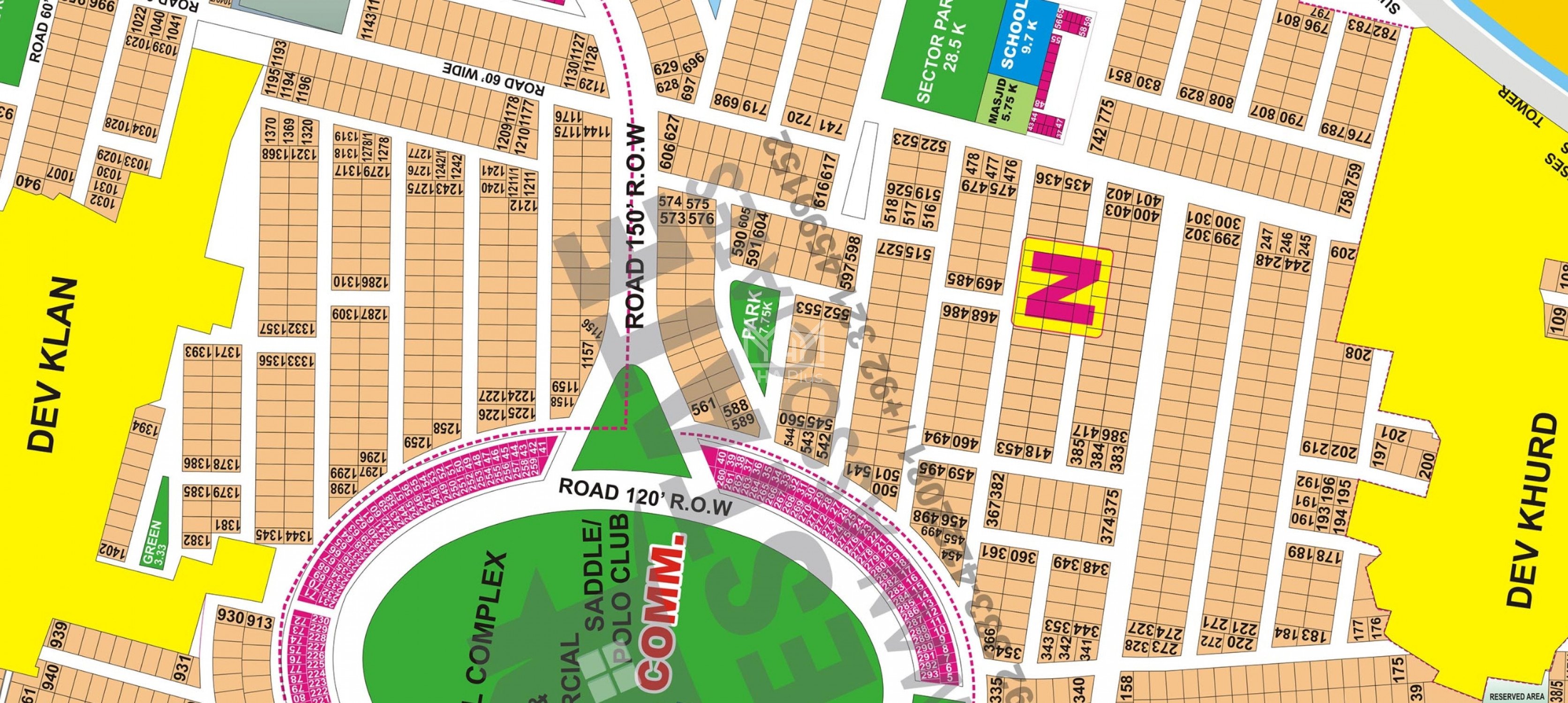 1 Kanal Plot for sale in Sector N, DHA Phase 9 Prism, Lahore - (ID-29655)