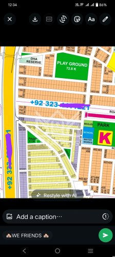 1 Kanal Plot for sale in Sector K, DHA Phase 9 Prism, Lahore - (ID-29676)