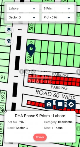 24.25 Marla Plot for sale in Sector G, DHA Phase 9 Prism, Lahore - (ID-29683)