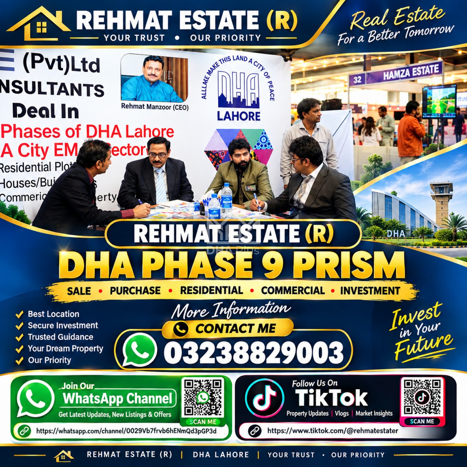 1 Kanal Plot for sale in Sector G, DHA Phase 9 Prism, Lahore - (ID-29694)