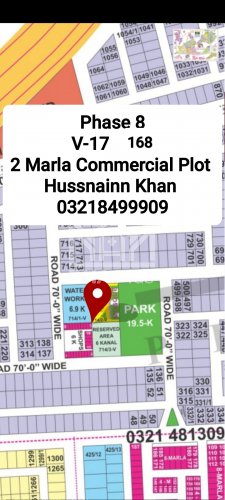 2 Marla Plot for sale in Sector V Commercial, DHA Phase 8, Lahore - (ID-29728)