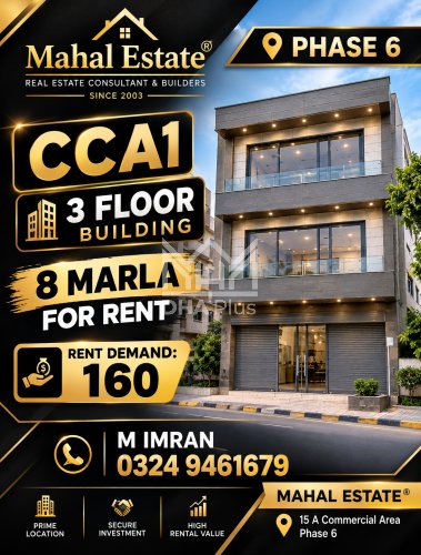 8 Marla Floor for sale in Sector CCA Commercial, DHA Phase 6, Lahore - (ID-29801)