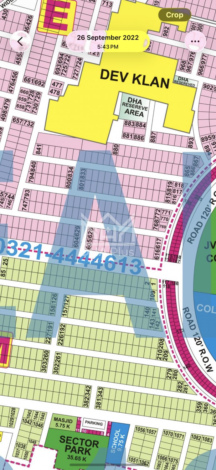 1 Kanal Plot for sale in Sector E, DHA Phase 9 Prism, Lahore - (ID-29971)