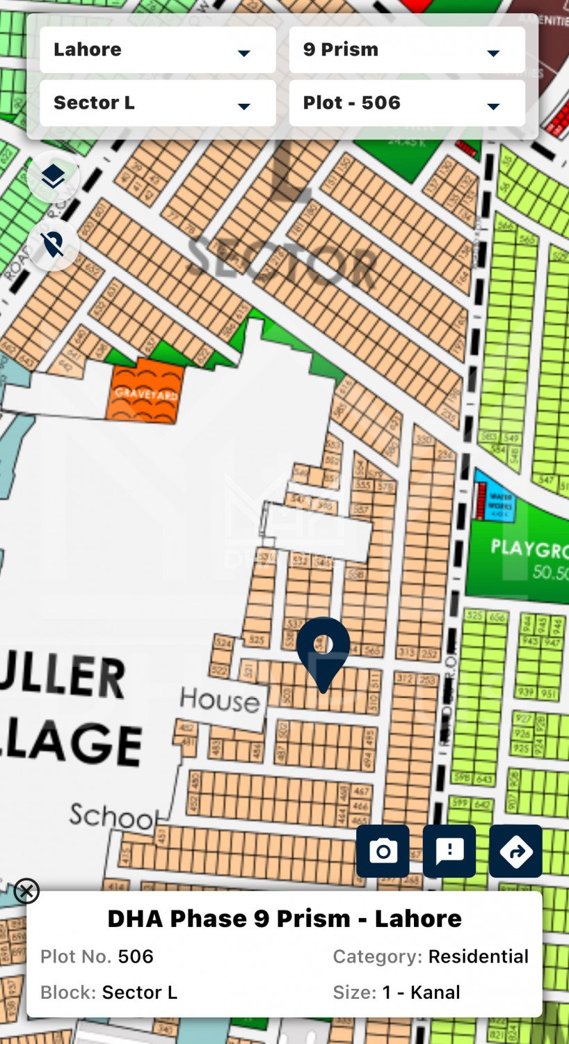 1 Kanal Plot for sale in Sector L, DHA Phase 9 Prism, Lahore - (ID-30000)