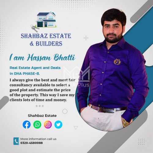 1 Kanal Plot for sale in Sector V, DHA Phase 8, Lahore - (ID-30067)