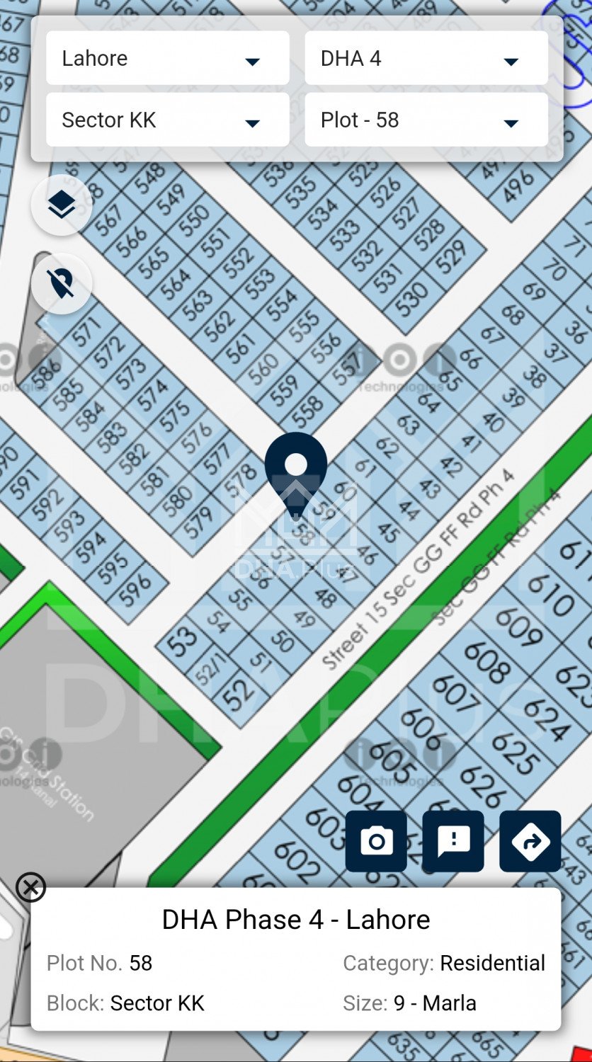 9 Marla Plot for sale in Sector KK, DHA Phase 4, Lahore - (ID-30070)