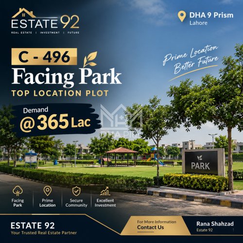 1 Kanal Plot for sale in Sector C, DHA Phase 9 Prism, Lahore - (ID-30130)
