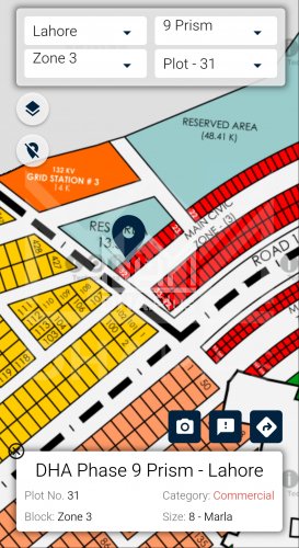 8 Marla Plot for sale in Commercial Zone 3, DHA Phase 9 Prism, Lahore - (ID-30214)