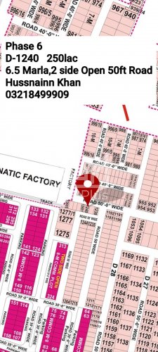 6.5 Marla Plot for sale in Sector D, DHA Phase 6, Lahore - (ID-29920)