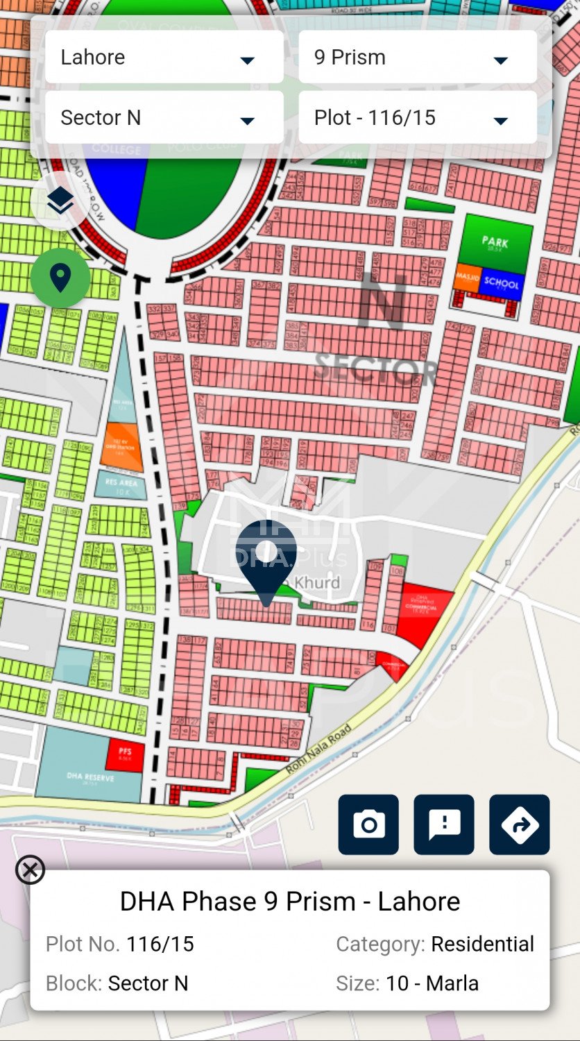 10 Marla Plot for sale in Sector N, DHA Phase 9 Prism, Lahore - (ID-30242)