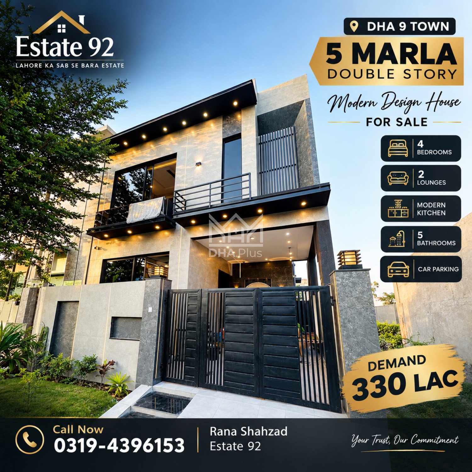 5 Marla House for sale in Sector A, DHA Phase 9 Town, Lahore - (ID-30247)