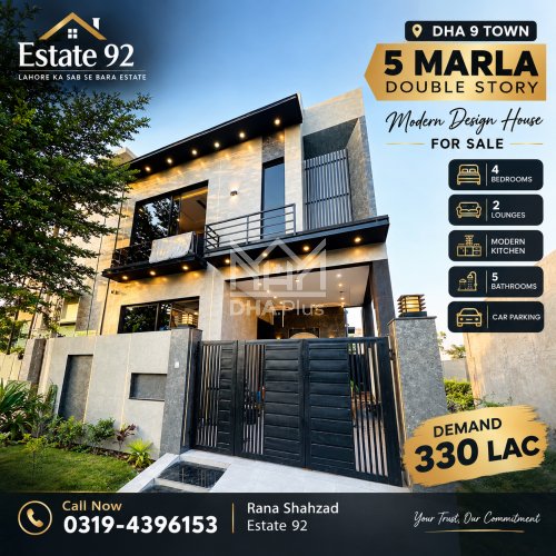 5 Marla House for sale in Sector A, DHA Phase 9 Town, Lahore - (ID-30247)