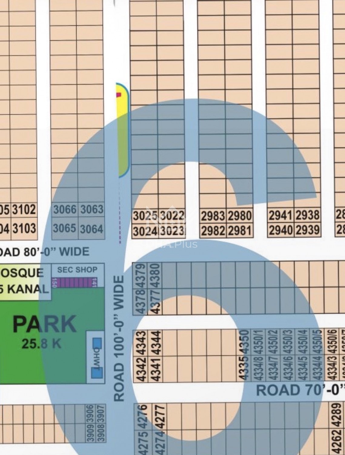 1 Kanal Plot for sale in Sector Y, DHA Phase 7, Lahore - (ID-30322)
