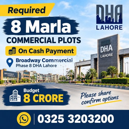 20 Marla Plot for sale in Sector V, DHA Phase 8, Lahore - (ID-30328)