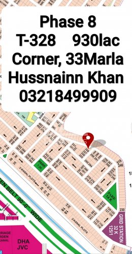 33 Marla Plot for sale in Sector T, DHA Phase 8, Lahore - (ID-30378)