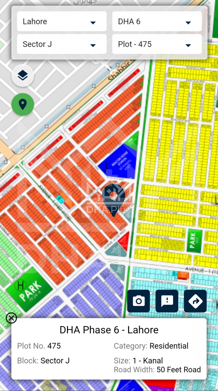 1 Kanal Plot for sale in Sector J, DHA Phase 6, Lahore - (ID-30382)