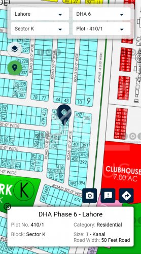 1 Kanal Plot for sale in Sector K, DHA Phase 6, Lahore - (ID-30383)