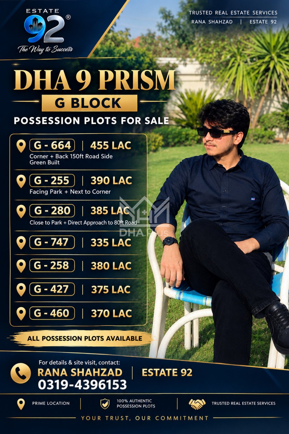 1 Kanal Plot for sale in Sector G, DHA Phase 9 Prism, Lahore - (ID-30433)