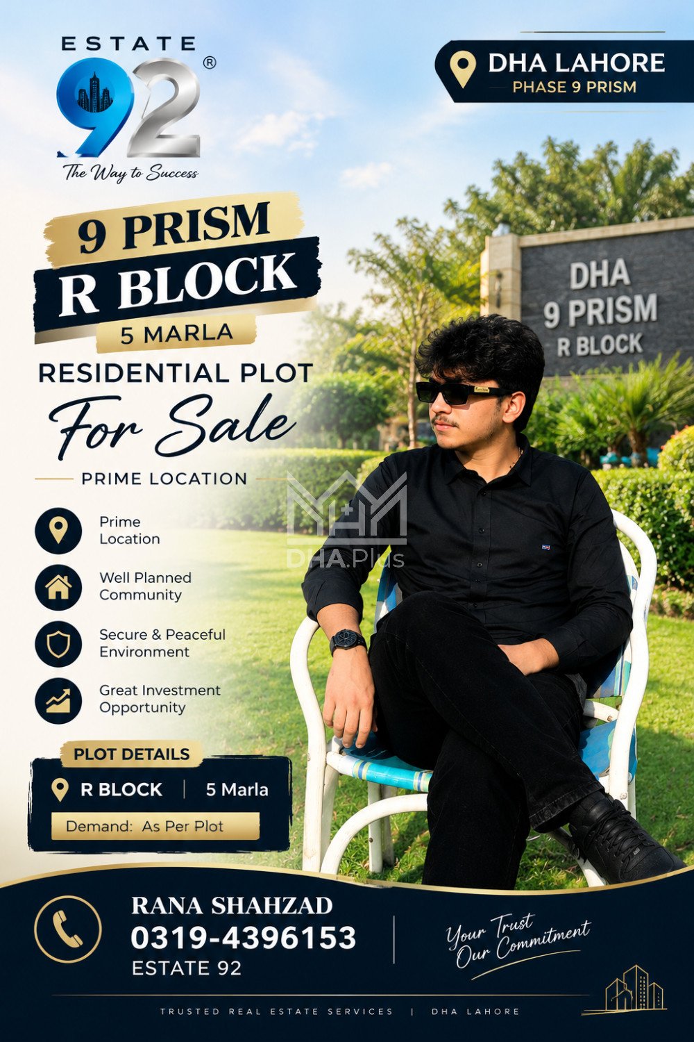 5 Marla Plot for sale in Sector R, DHA Phase 9 Prism, Lahore - (ID-30529)
