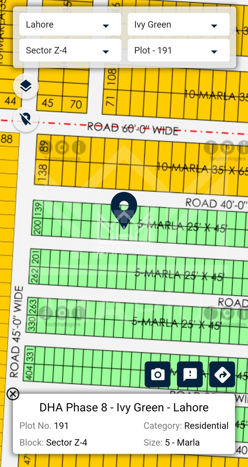 5 Marla Plot for sale in Sector Z-4, DHA Phase 8 - Ivy Green, Lahore - (ID-30556)