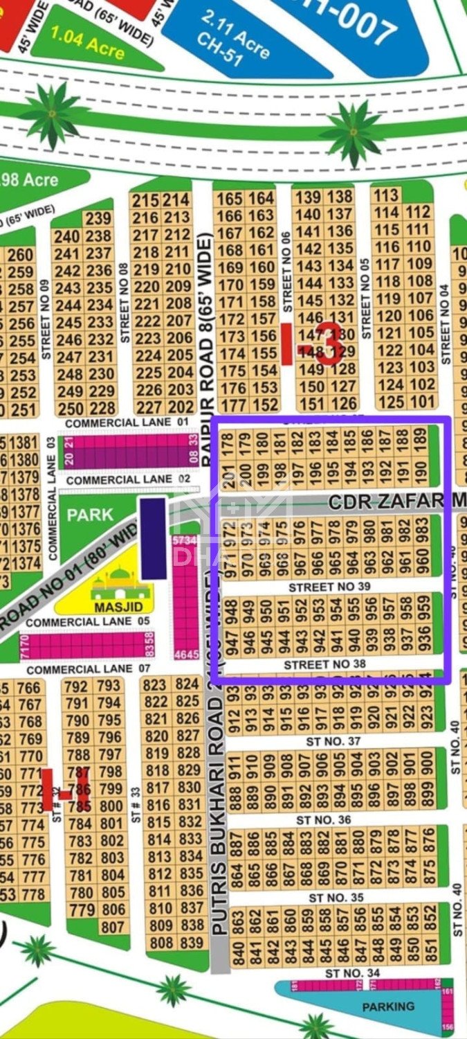 20 Marla Plot for sale in Sector I, DHA Multan, Multan - (ID-30599)