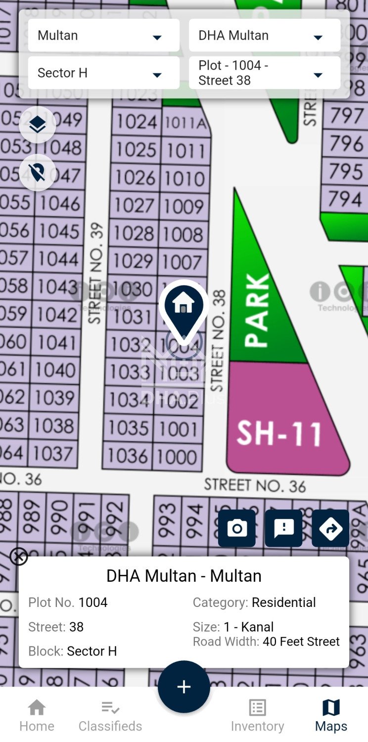 20 Marla Plot for sale in Sector H, DHA Multan, Multan - (ID-30600)