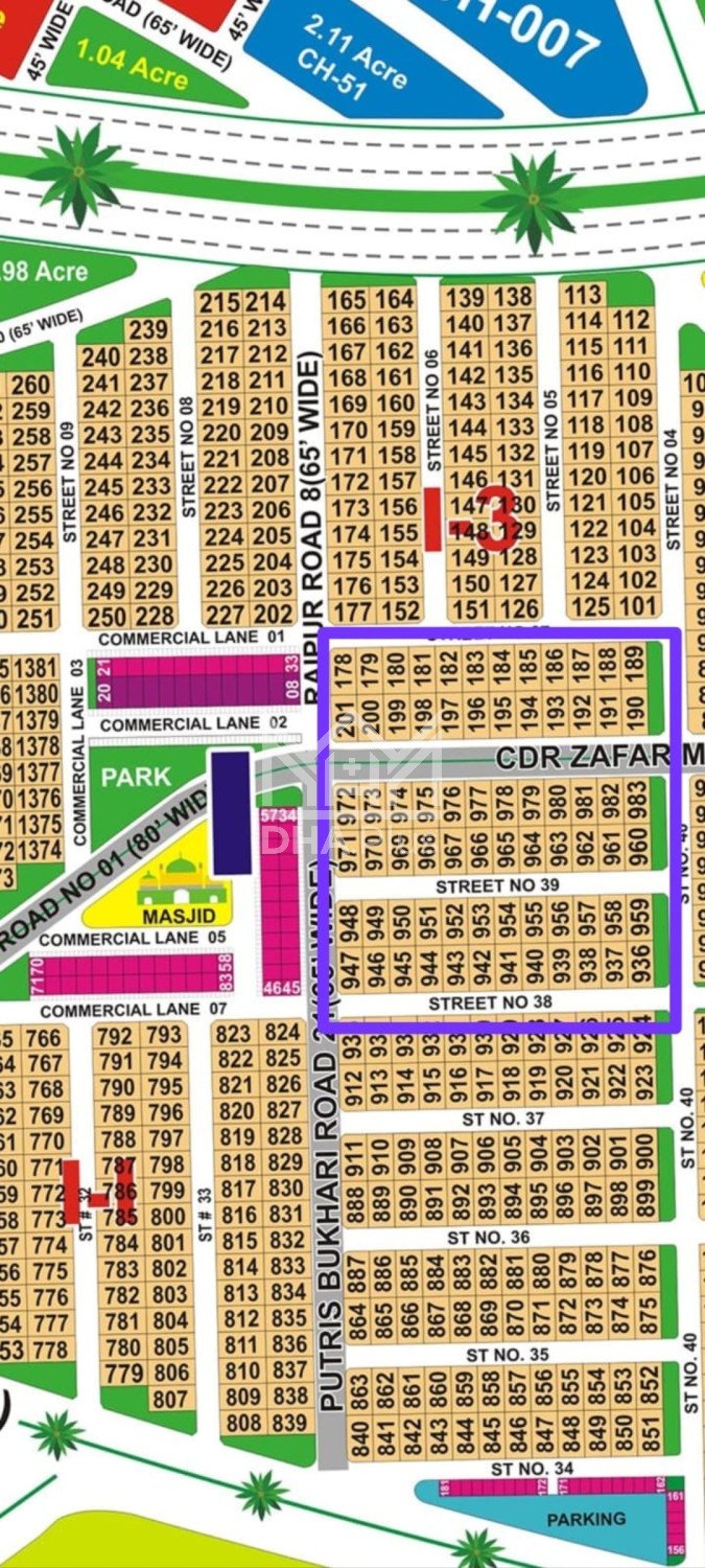 20 Marla Plot for sale in Sector I, DHA Multan, Multan - (ID-30631)