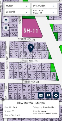 1 Kanal Plot for sale in Sector H, DHA Multan, Multan - (ID-30632)