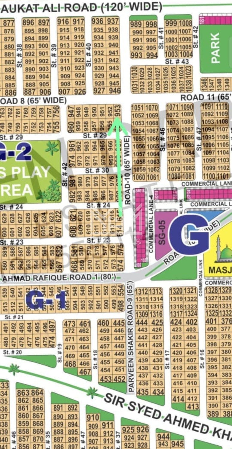 1 Kanal Plot for sale in Sector G, DHA Multan, Multan - (ID-30633)