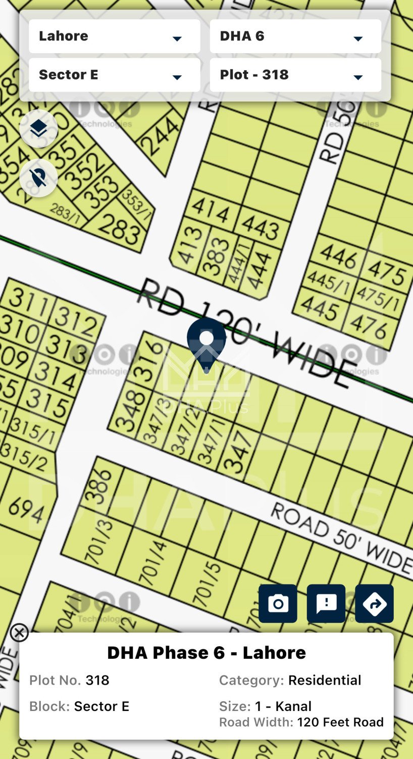 2 Kanal Plot for sale in Sector E, DHA Phase 6, Lahore - (ID-30844)