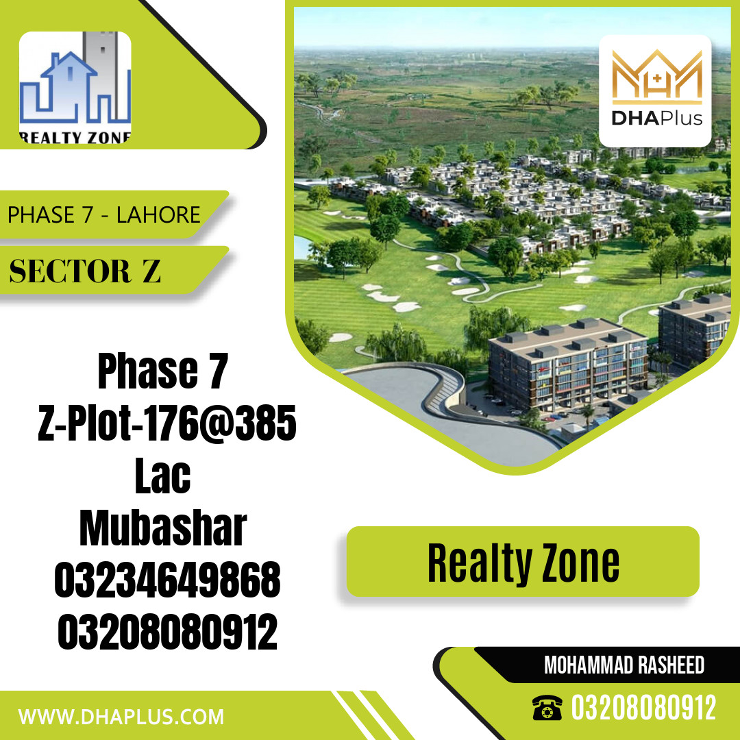 1 Kanal Residential Plot for Sale in Sector Z - Phase 7, Lahore - (DP-35646)