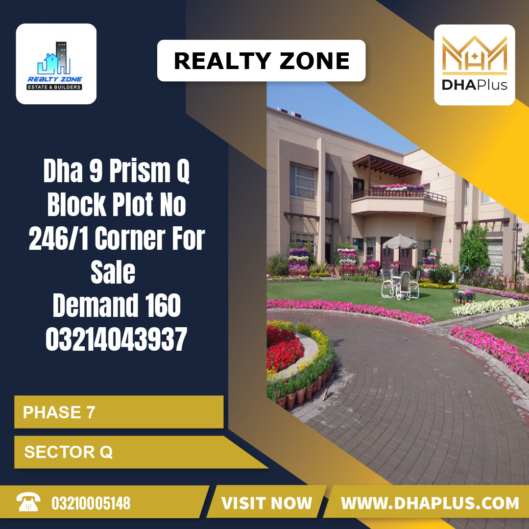 10 Marla Residential Plot for Sale in Sector Q - Phase 7, Lahore - (DP-36230)