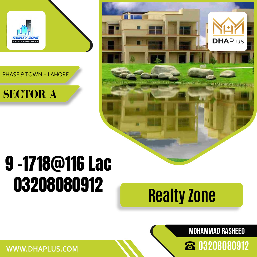 5 Marla Residential Plot for Sale in Sector A - Phase 9 Town, Lahore - (DP-36330)