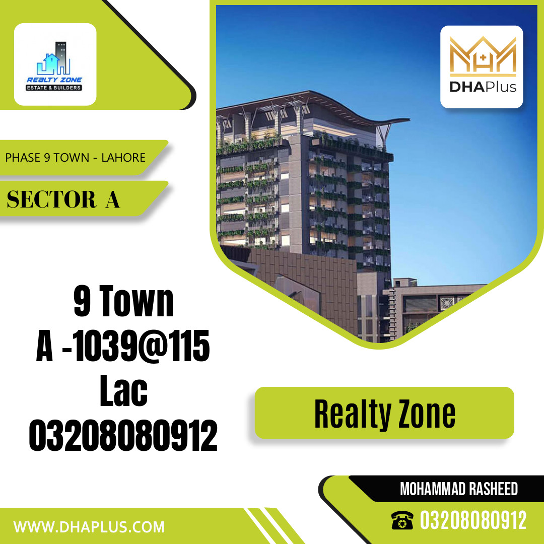 5 Marla Residential Plot for Sale in Sector A - Phase 9 Town, Lahore - (DP-36332)