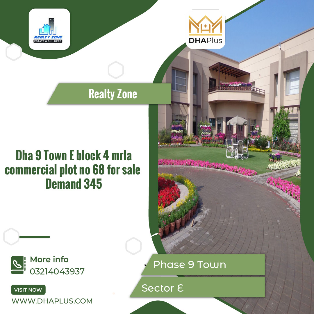 4 Marla Residential Plot for Sale in Sector E - Phase 9 Town, Lahore - (DP-36674)