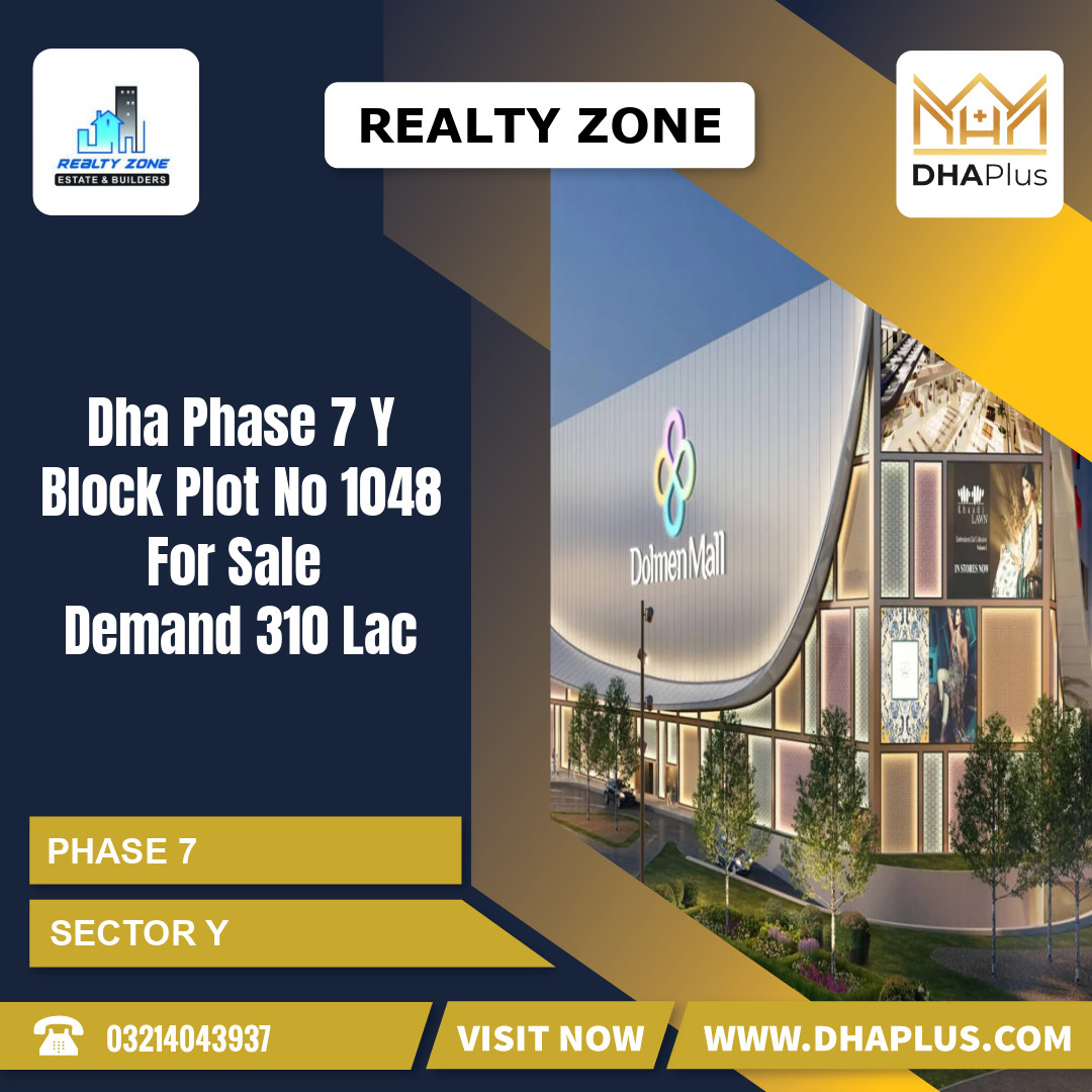 1 Kanal Residential Plot for Sale in Sector Y - Phase 7, Lahore - (DP-36743)