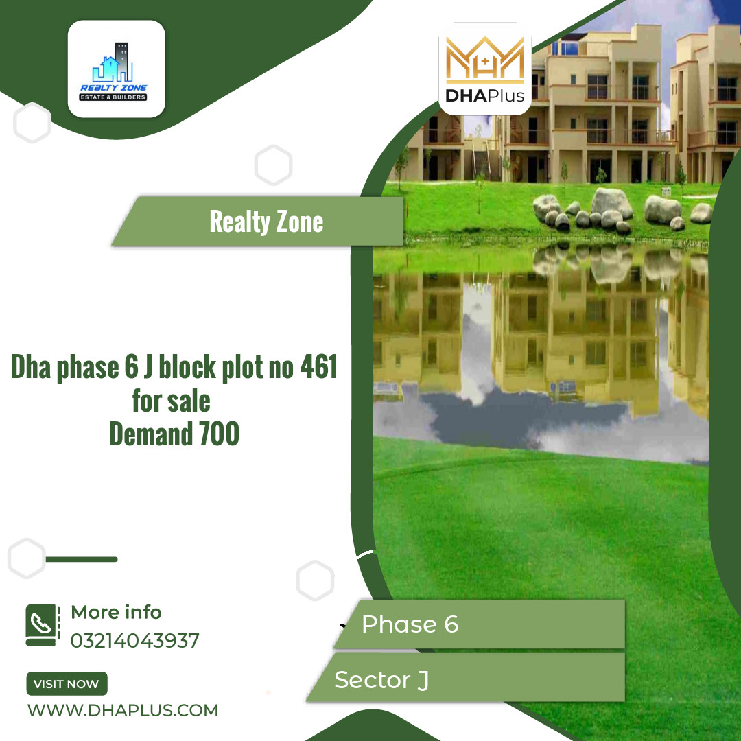 1 Kanal Residential Plot for Sale in Sector J - Phase 6, Lahore - (DP-36815)