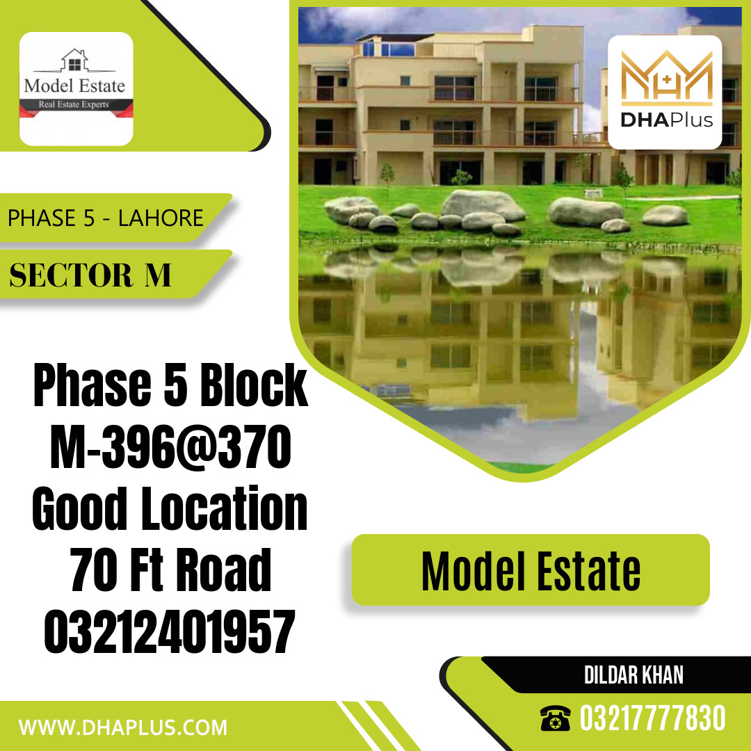 1 Kanal Residential Plot for Sale in Sector M - Phase 5, Lahore - (DP-36917)