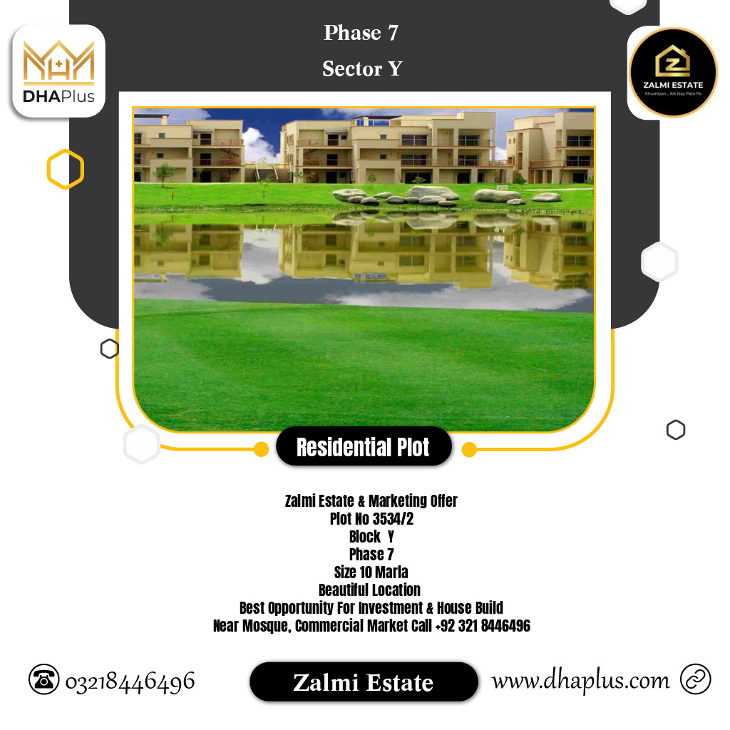 10 Marla Residential Plot for Sale in Sector Y - Phase 7, Lahore - (DP-36918)