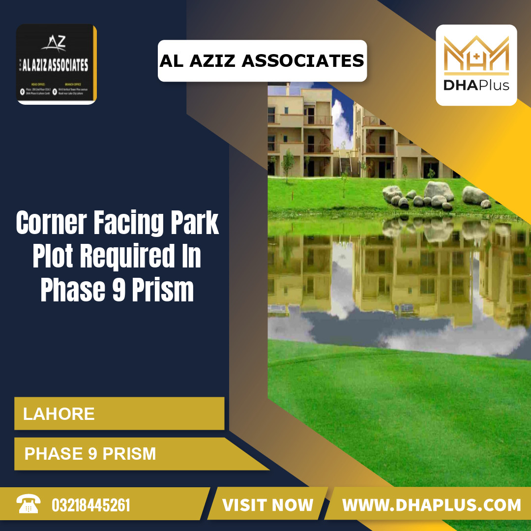 20 Marla Required Residential Plot in Phase 9 Prism, Lahore - (DP-37051)