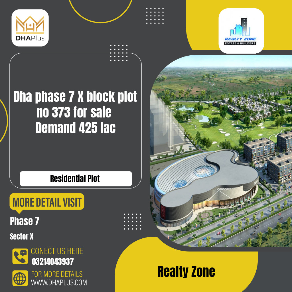 1 Kanal Residential Plot for Sale in Sector X -  Phase 7, Lahore - (DP-37182)