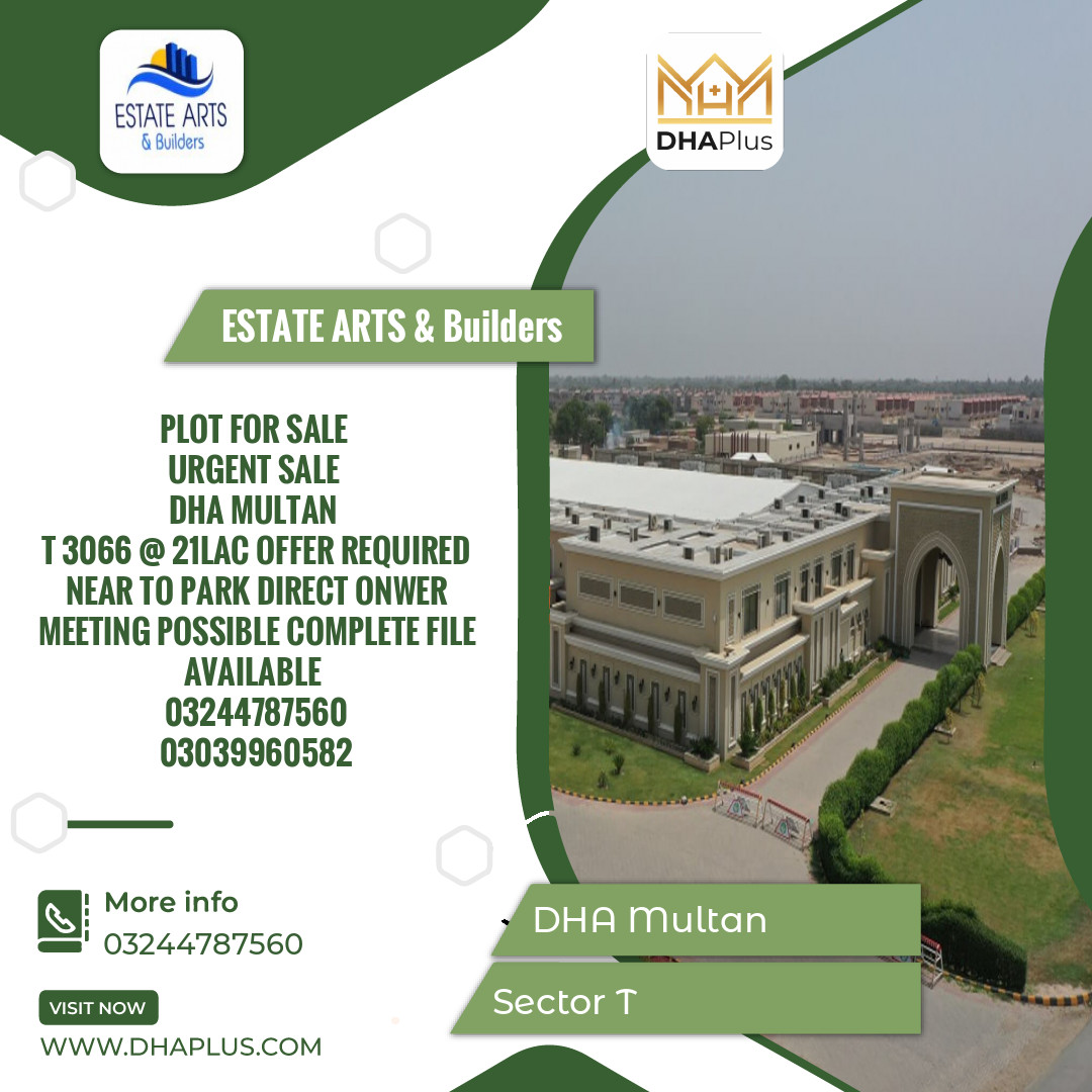 5 Marla Residential Plot for Sale in Sector T - DHA Multan, Multan - (DP-37188)