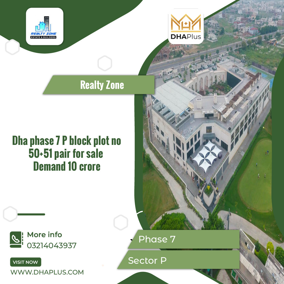 44 Marla Residential Plot for Sale in Sector P -  Phase 7, Lahore - (DP-37250)