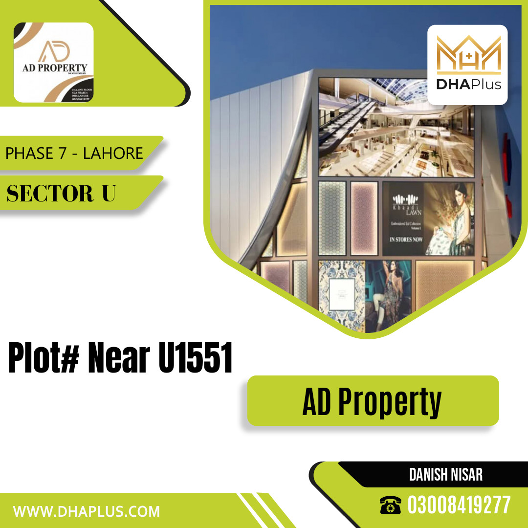 1 Kanal Residential Plot for Sale in Sector U -  Phase 7, Lahore - (DP-37379)