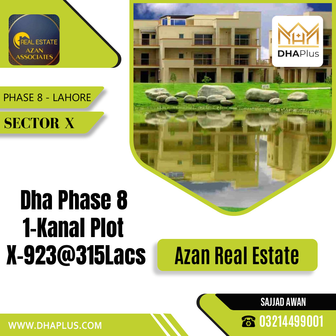 1 Kanal Residential Plot for Sale in Sector X - Phase 8, Lahore - (DP-37441)