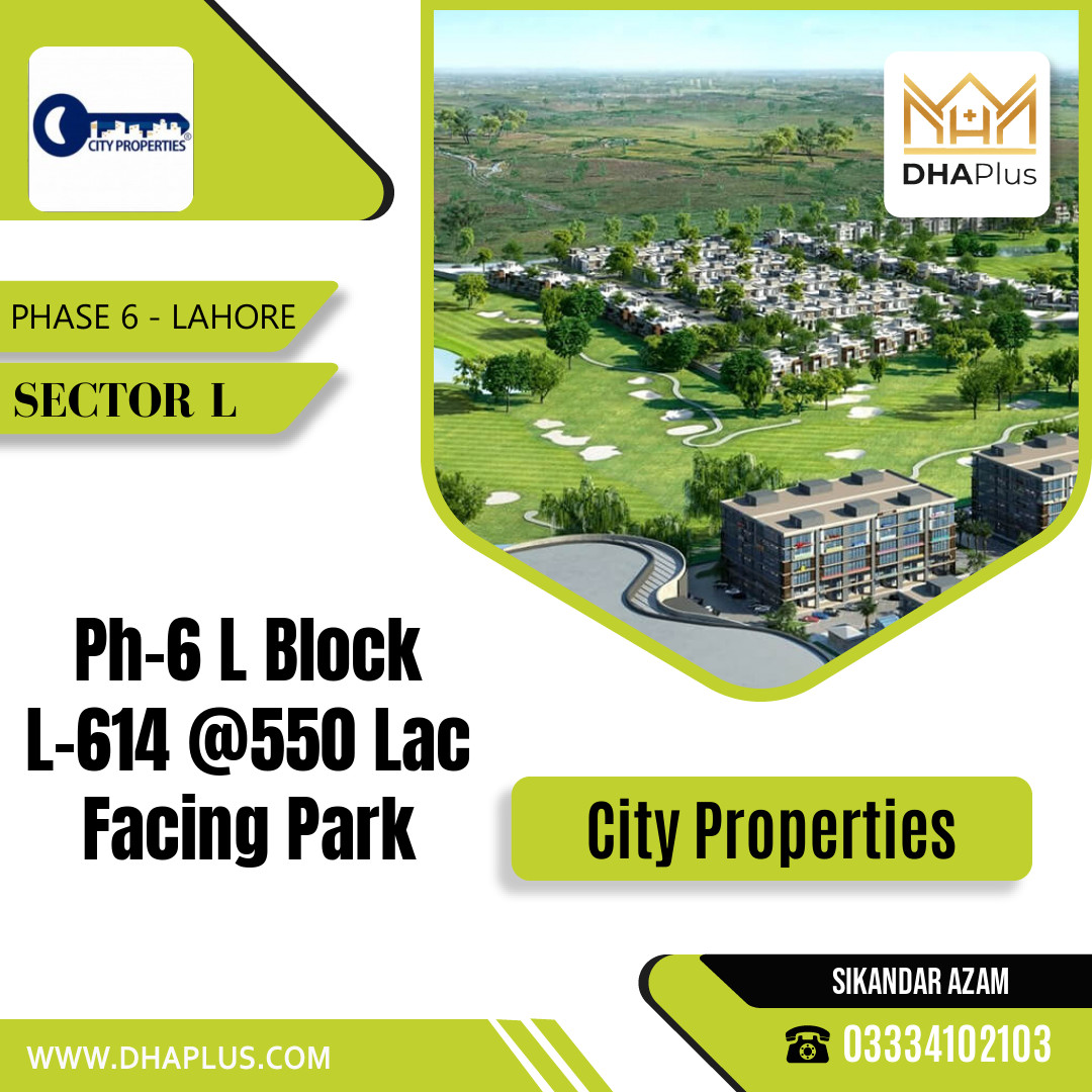 1 Kanal Residential Plot for Sale in Sector L - Phase 6, Lahore - (DP-37480)